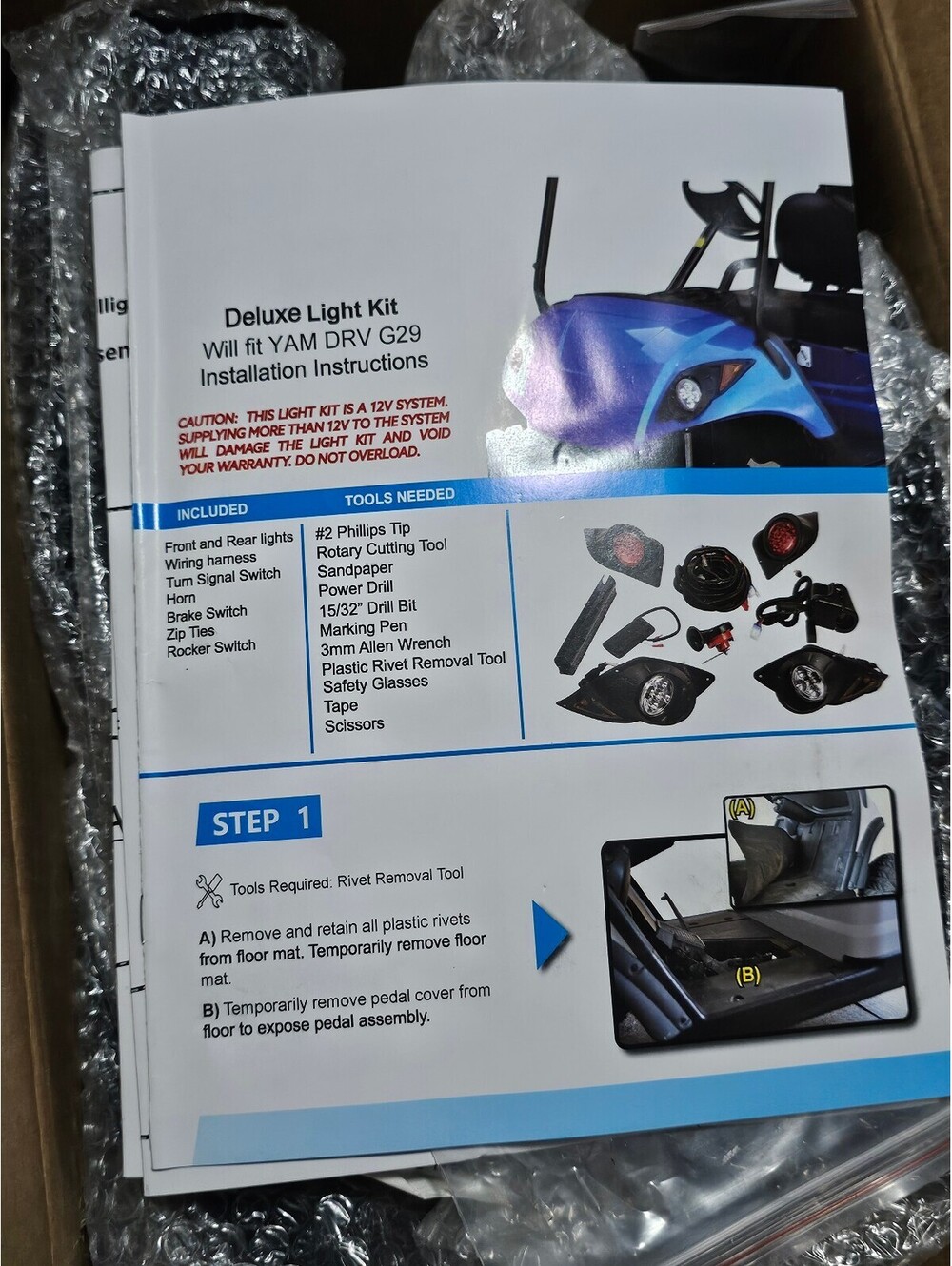 Yamaha Deluxe Light Kit for YAM DRV G29 Golf Cart